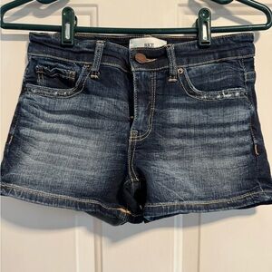 BKE Women's Dark Blue Jean Shorts
